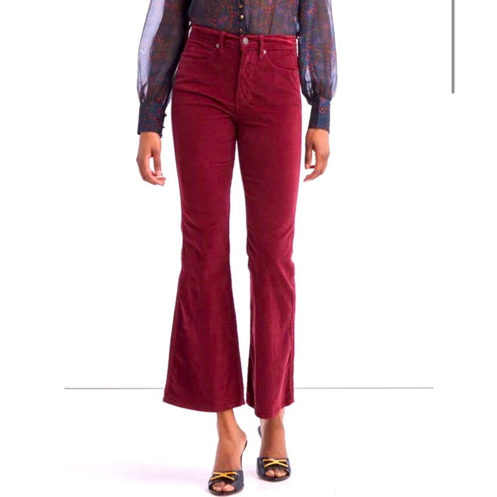 Veronica Beard Carson Ankle Flare Jeans.
